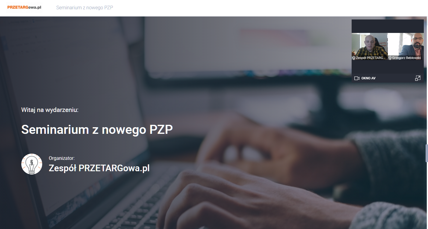 webinar z zakresu Nowego Prawa Zamówień Publicznych