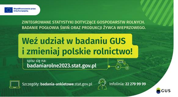 Weź udział w badaniu GUS i zmieniaj polskie rolnictwo! 